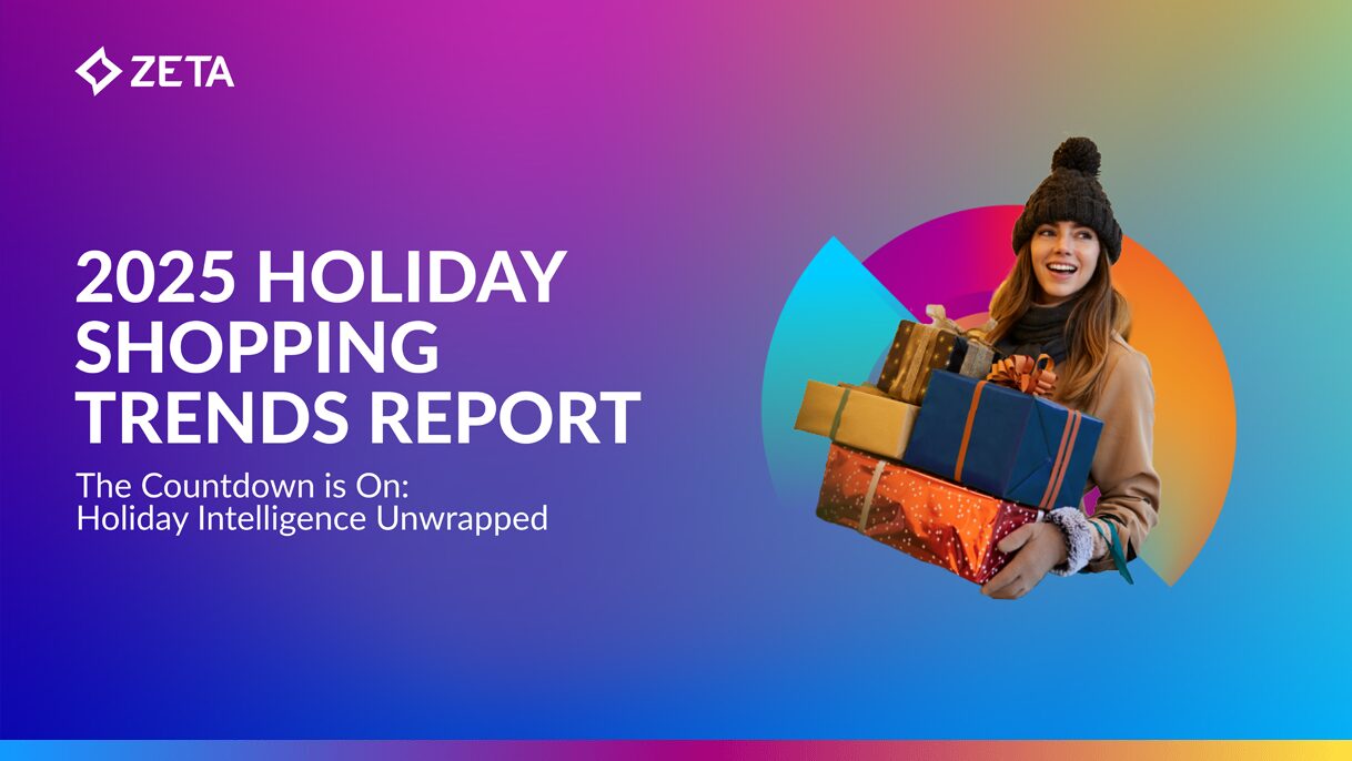 Featured image graphic with the cover of the 2025 holiday shopping trends guide