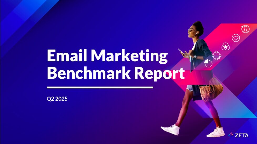 Cover of the Q2 2025 Email Marketing Benchmark Report