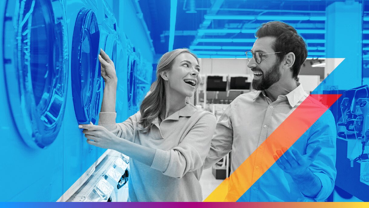 people shopping for a washing machine - featured image for ai powered personalization article