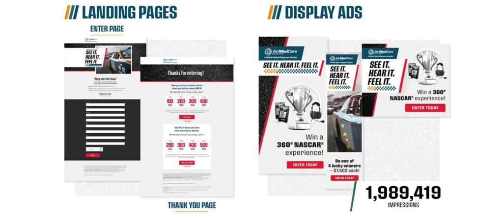 Landing Page Display