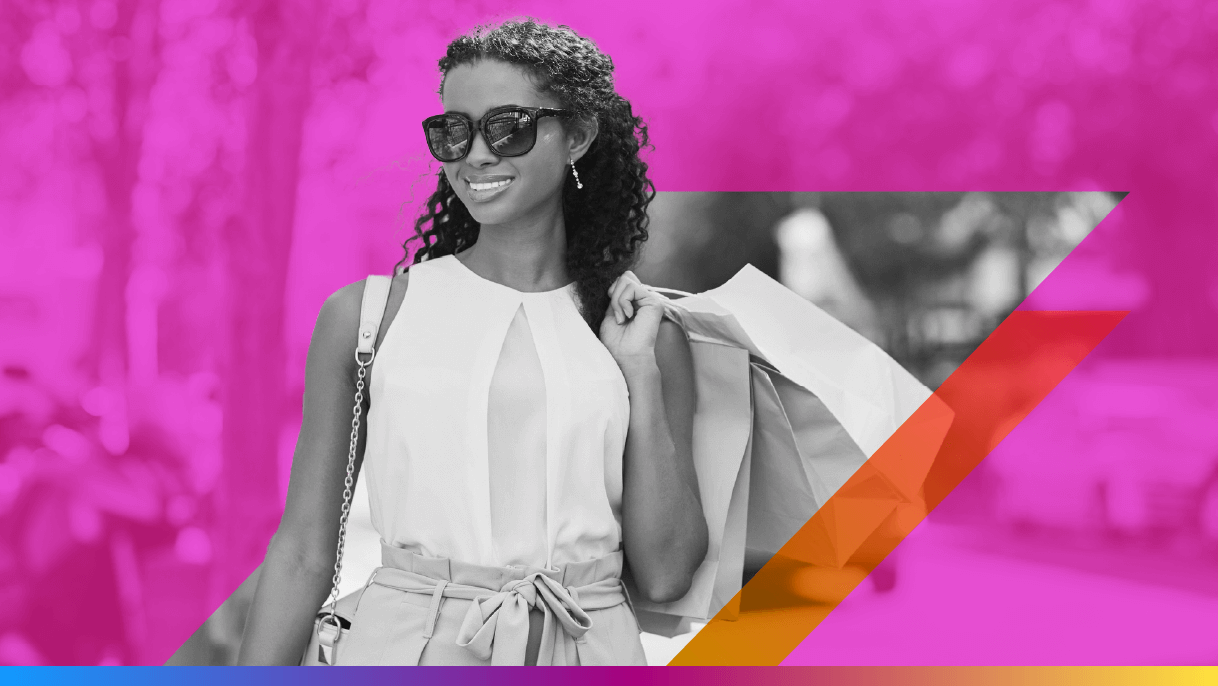 image of a person shopping to promote the mobile marketing strategy article